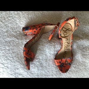 Sam Edelman Strappy Floral Heeled Sandal